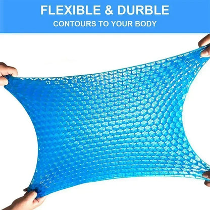 Gel Seat Cushion Double Thick Egg Gel Summer Cushion for Pressure Relief Breathable Chair Pad Car Seat Office Chair Soft Cushion