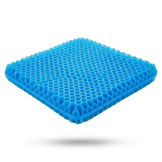 Komfy — Coussin gel double épaisseur, packshot fond blanc